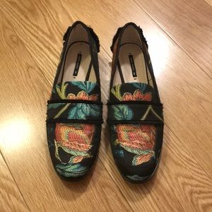 Zara print loafers size 39/ us 8/9